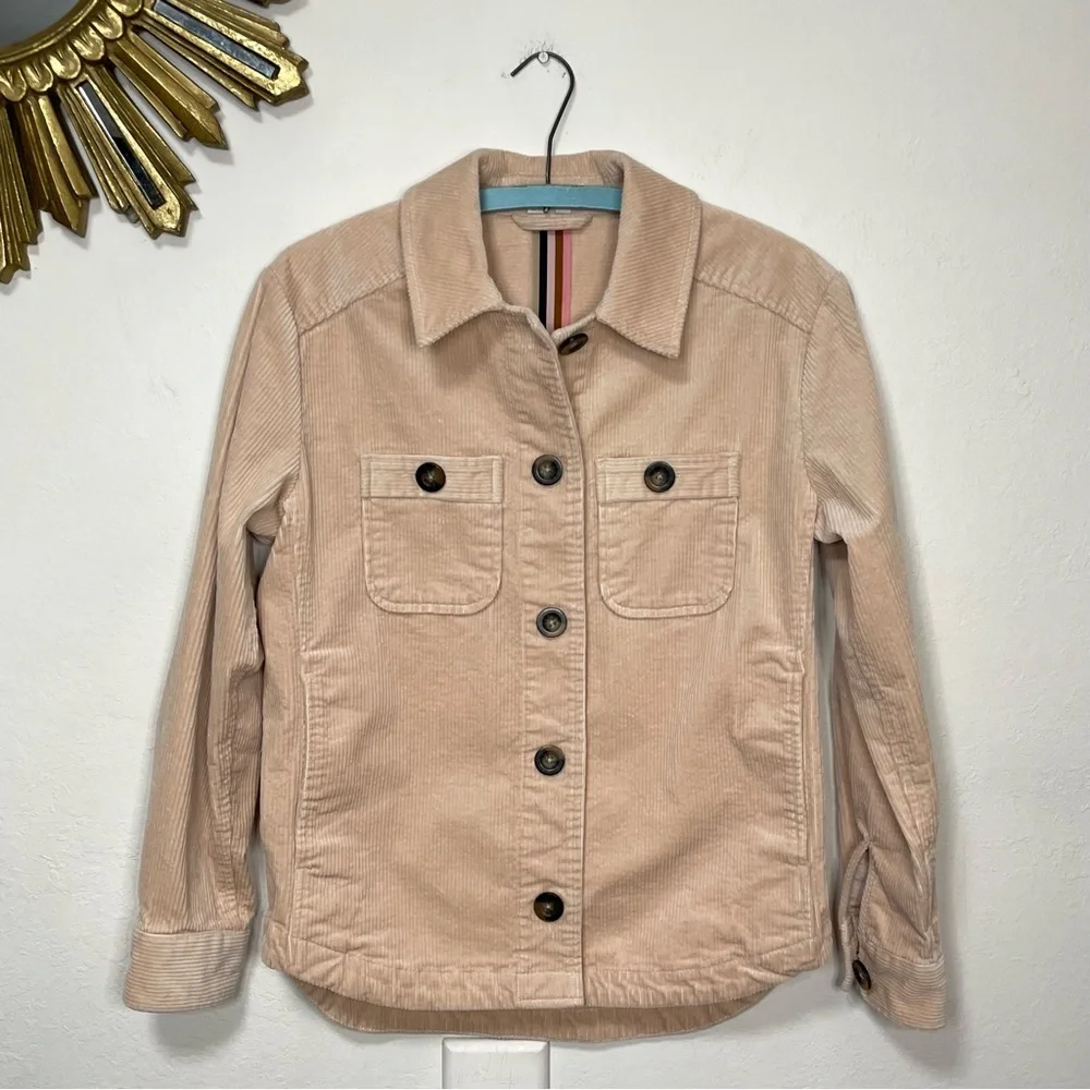 Boden Corduroy Button Up Long Sleeve Shirt Jacket - Picture 1 of 15